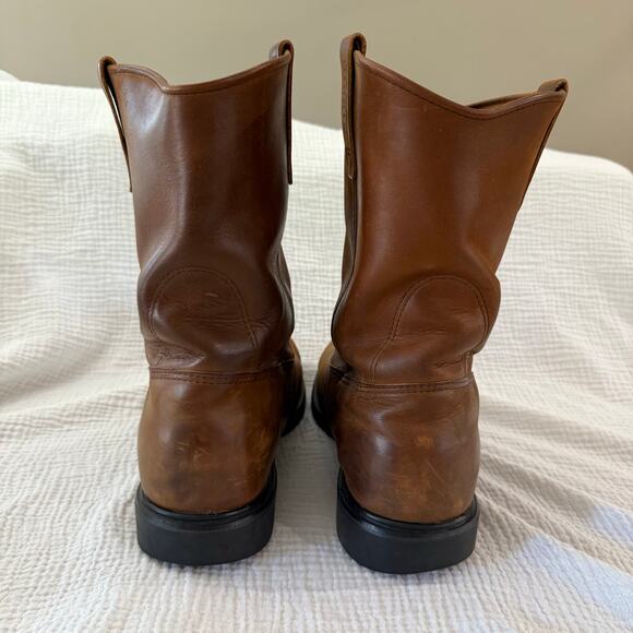 Red Wing Boots Size 14 Leather Pull On Pecos Super Sole Slip On - Picture 5 of 11